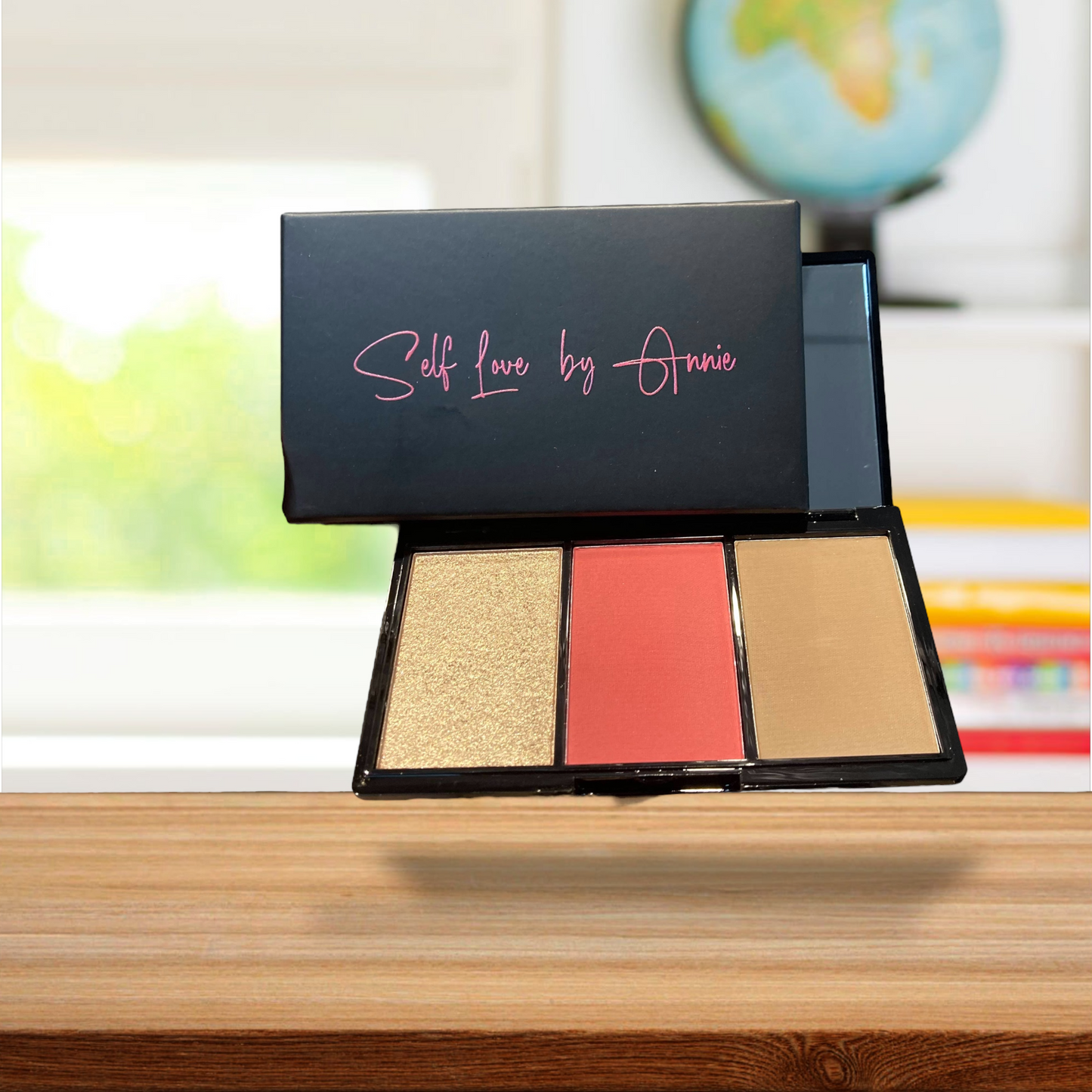 3 in 1 blush pallet- bronzer, blush and glow