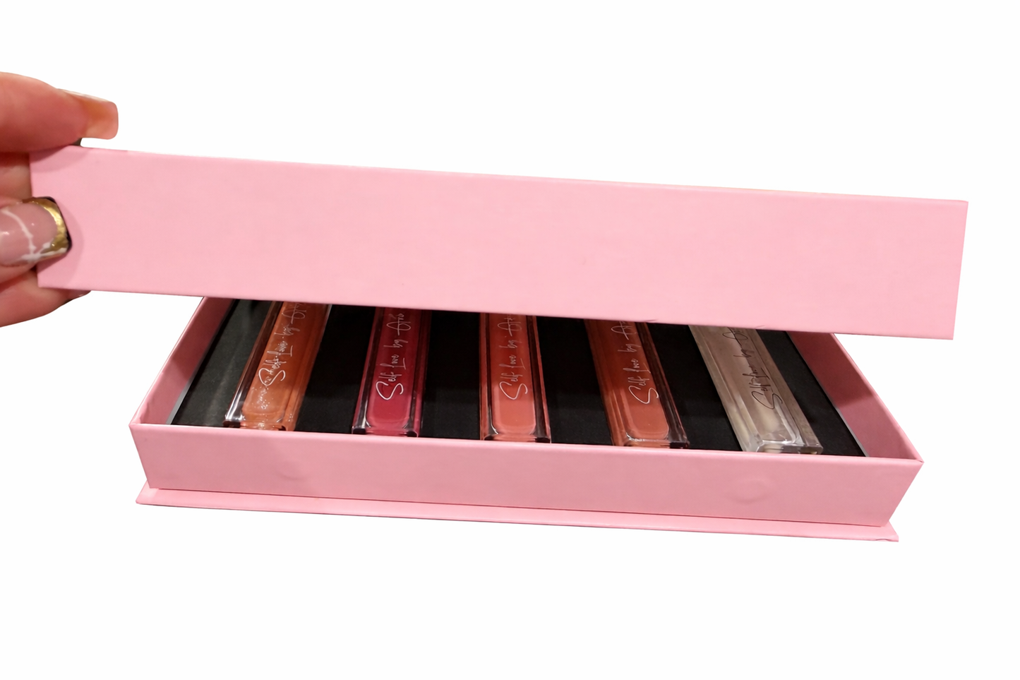 5 best Seller Lip Gloss Collection with built in light and mirror